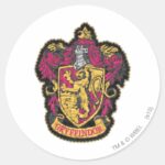 Harry Potter Gryffindor House Crest Classic Round Sticker