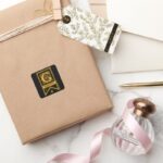 Harry Potter Gryffindor Monogram Banner Square Sticker