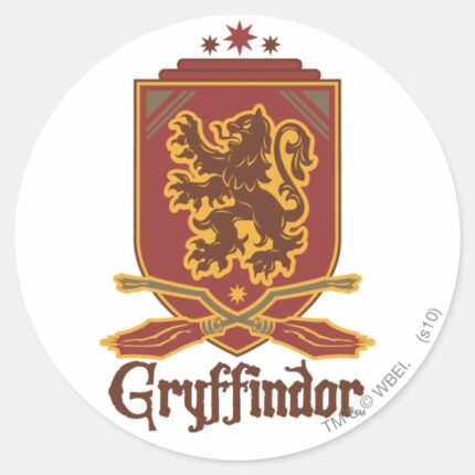 Harry Potter Gryffindor QUIDDITCH™ Badge Classic Round Sticker