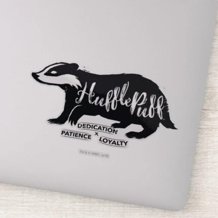 Harry Potter HUFFLEPUFF™ Silhouette Typography Sticker