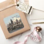 Harry Potter Hogwarts Baby Shower Thank You Square Sticker