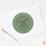 Harry Potter Hogwarts Banner Crest Classic Round Sticker