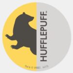 Harry Potter Hufflepuff House Pride Graphic Classic Round Sticker