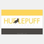 Harry Potter Hufflepuff House Pride Logo Rectangular Sticker