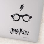 Harry Potter Lightning Scar And Glasses Sticker