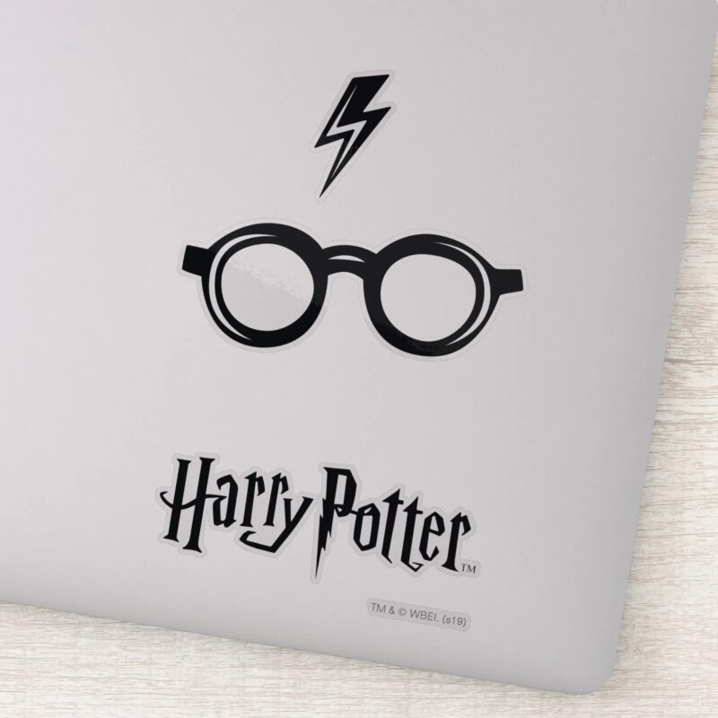 Harry Potter Lightning Scar And Glasses Sticker Harry Potter Lightning Scar And Glasses Sticker