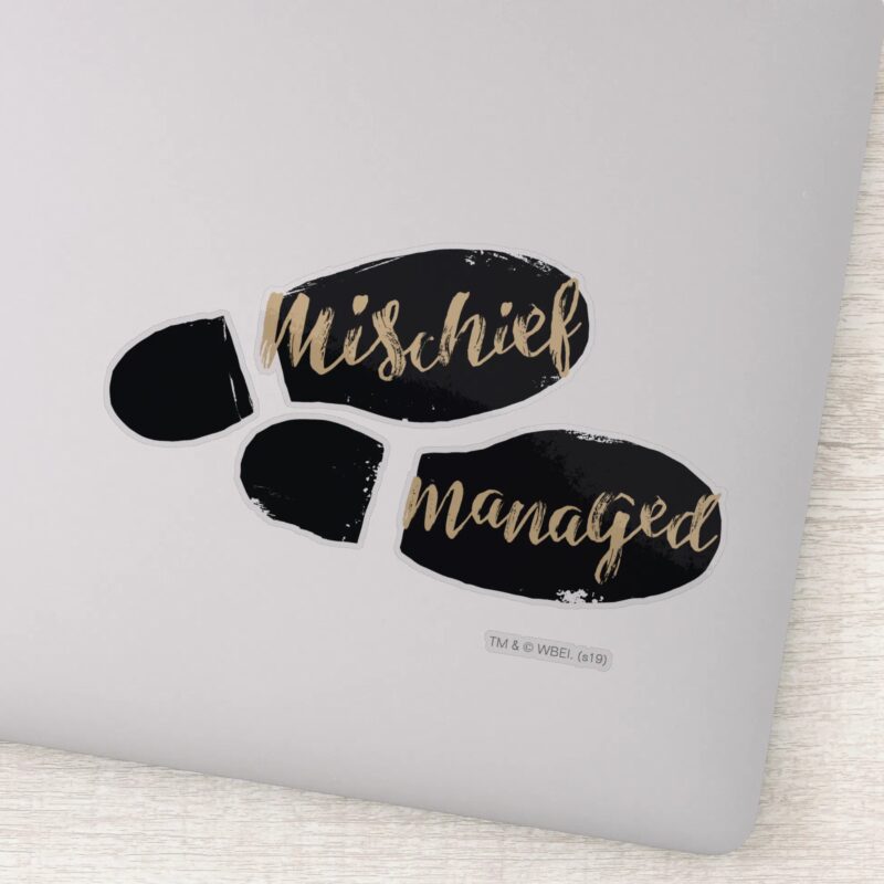 Harry Potter MISCHIEF MANAGED™ Map Footprints Sticker Harry Potter MISCHIEF MANAGED™ Map Footprints Sticker
