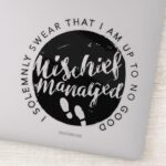 Harry Potter Marauders Map Charms Typography Sticker