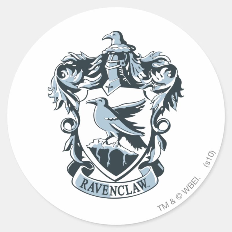 Harry Potter Modern Ravenclaw Crest Classic Round Sticker Harry Potter Modern Ravenclaw Crest Classic Round Sticker