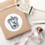 Harry Potter Modern Ravenclaw Crest Classic Round Sticker