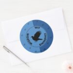 Harry Potter RAVENCLAW™ House Traits Graphic Classic Round Sticker