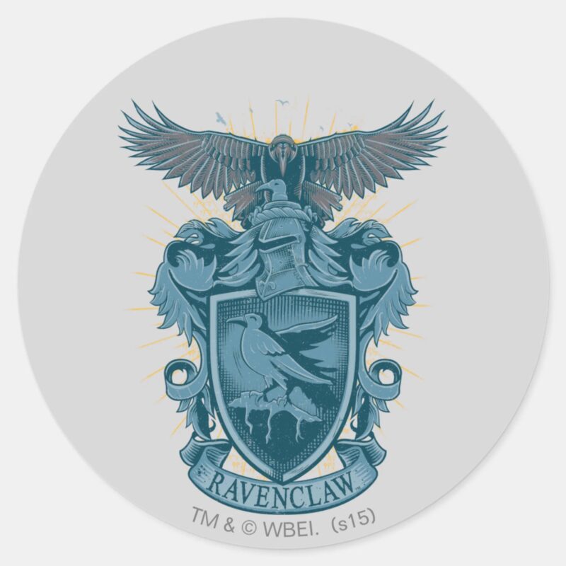 Harry Potter Ravenclaw Crest Classic Round Sticker Harry Potter Ravenclaw Crest Classic Round Sticker