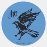 Harry Potter Ravenclaw Eagle Icon Classic Round Sticker