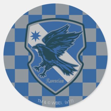 Harry Potter Ravenclaw House Pride Crest Classic Round Sticker