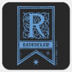 Harry Potter Ravenclaw Monogram Banner Square Sticker