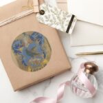 Harry Potter Rustic Ravenclaw Painting Classic Round Sticker