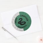 Harry Potter SLYTHERIN™ House Traits Graphic Classic Round Sticker