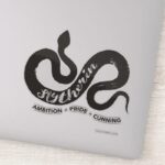 Harry Potter SLYTHERIN™ Silhouette Typography Sticker