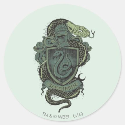 Harry Potter Slytherin Crest Classic Round Sticker