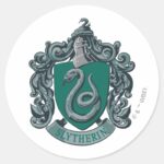 Harry Potter Slytherin Crest Green Classic Round Sticker