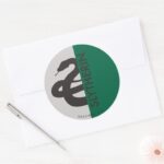 Harry Potter Slytherin House Pride Graphic Classic Round Sticker