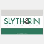 Harry Potter Slytherin House Pride Logo Rectangular Sticker