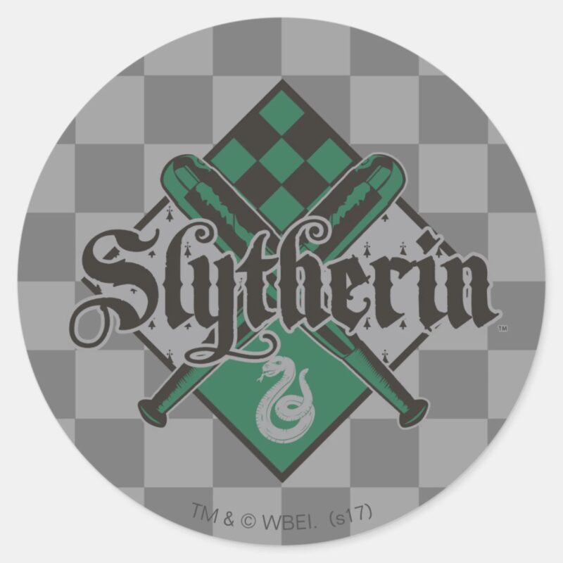 Harry Potter Slytherin QUIDDITCH™ Crest Classic Round Sticker Harry Potter Slytherin QUIDDITCH™ Crest Classic Round Sticker