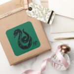 Harry Potter Slytherin Snake Icon Square Sticker