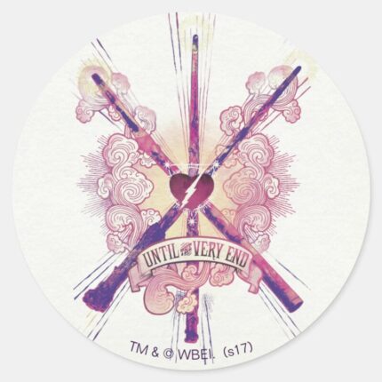 Harry Potter Until The Very End Classic Round Sticker