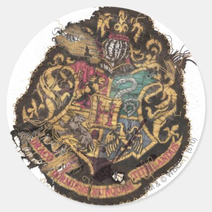 Harry Potter Vintage Hogwarts Crest Classic Round Sticker