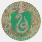 Harry Potter Vintage Slytherin Classic Round Sticker