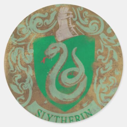 Harry Potter Vintage Slytherin Classic Round Sticker
