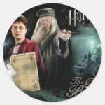 Harry Potter And Dumbledore Classic Round Sticker