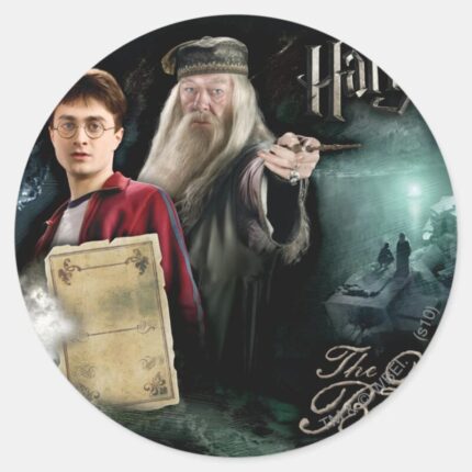 Harry Potter And Dumbledore Classic Round Sticker