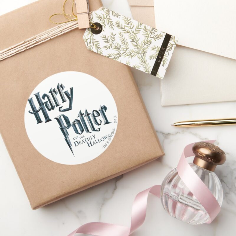 Harry Potter And The Deathly Hallows Logo 1 Classic Round Sticker