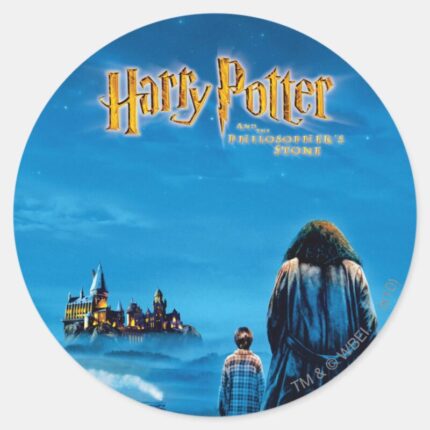 Harry And Hagrid International Movie Poster Classic Round Sticker