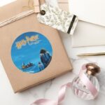 Harry And Hagrid International Movie Poster Classic Round Sticker