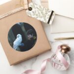 Harry And Hedwig 2 Classic Round Sticker