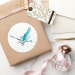 Harry And Hermione On A Hippogriff Classic Round Sticker