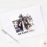 Harvey Dent We Want You Square Sticker