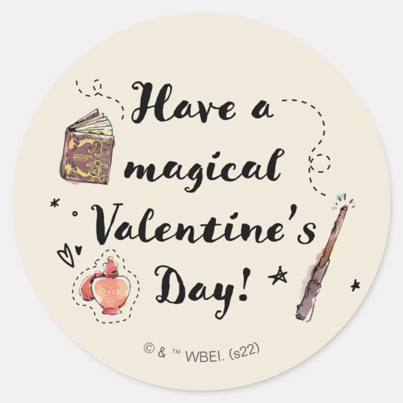 Have A Magical Valentines Day Classic Round Sticker Have A Magical Valentines Day Classic Round Sticker