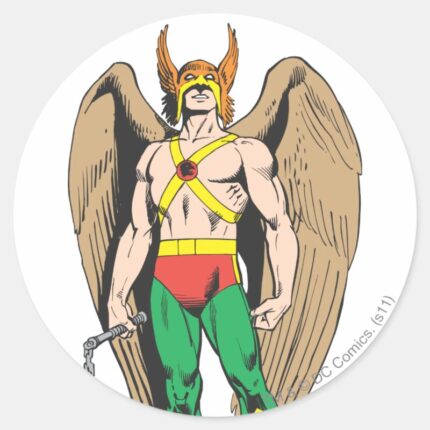 Hawkman Classic Round Sticker