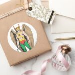 Hawkman Classic Round Sticker