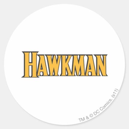 Hawkman Logo Classic Round Sticker