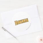 Hawkman Logo Classic Round Sticker
