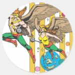 Hawkman Hawkwoman Classic Round Sticker