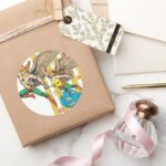 Hawkman Hawkwoman Classic Round Sticker