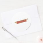 Hawkwoman Logo Classic Round Sticker