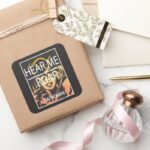 Hear Me Roar Square Sticker