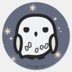 Hedwig Cartoon Character Art Classic Round Sticker